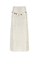 Gimaguas White Silk Diane Skirt