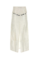Gimaguas White Silk Diane Skirt
