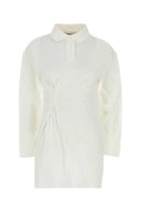 Gimaguas White Stretch Piquet Lady Mini Polo Dress