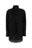 Salvatore Ferragamo Black Silk Shirt