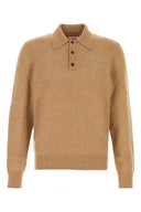 Salvatore Ferragamo Stretch Camel Mischpoloshirt