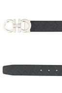Salvatore Ferragamo Wendegürtel aus schwarzem Leder