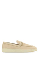 Salvatore Ferragamo Sand Leather Crio Loafers