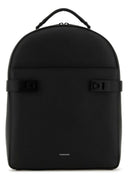 Salvatore Ferragamo Black Leather Backpack