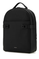 Salvatore Ferragamo Black Leather Backpack