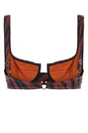Reina Olga trykt Stretch Nylon Brigitte Bikini Top