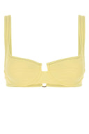 Reina Olga Pastel Yellow Stretch Nylon Brigitte Bikini Top