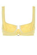 Reina Olga Pastel Yellow Stretch Nylon Brigitte Bikini Top