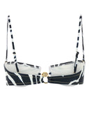 Reina Olga bedrucktes Hommond-Bikinioberteil aus Stretch-Nylon