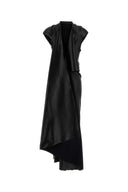 Sportmax Black Stretch Satin Abadani123 Dress
