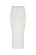 Sportmax White Organza Album1234 Skirt