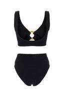 Hunza G Black Stretch Nylon Nadine Bikini