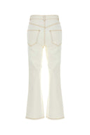 Tory Burch White Denim Jeans