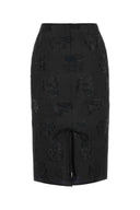 Cecilie Bahnsen Black Silk Blend Allegra Skirt