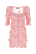 Coperni Pink Knit Mini Dress