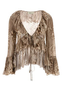 Blumarine Printed Chiffon Blouse