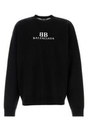 Balenciaga黑色羊毛混合超大毛衣