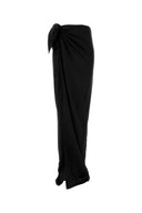 Balenciaga Black Satin Skirt