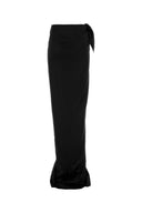 Balenciaga Black Satin Skirt