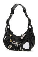 Balenciaga Slate Leather Le Cagole Xs Shoulder Bag