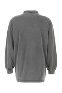 Balenciaga Charcoal Cotton Oversize Tbilisi T Shirt