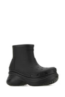 Balenciaga Black Rubber Balenciaga X Crocsâ„¢ Ankle Boots