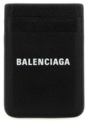 Balenciaga Black Leather Card Holder