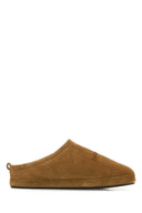 Balenciaga Camel Suede Alaska Ankle Slippers
