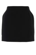 Balenciaga Black Wool Mini Skirt