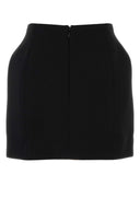 Balenciaga Black Wool Mini Skirt