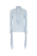 Givenchy Pastel Light Blue Silk Blouse