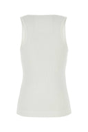 Canotta di cotone tratto bianco givenchy