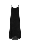 Uma Wang Black Viscose Blend Anaya Vestido