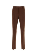 Pantalón de grano de chocolate de Versace