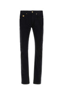 Jeans Versace in denim elasticizzato nero