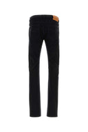 Jeans Versace in denim elasticizzato nero