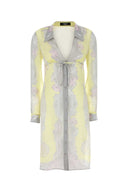 Versace Printed Crepe Shirt Dress