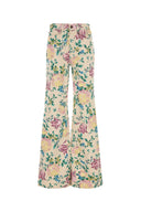 Chloe-printede denim-jeans med brede ben