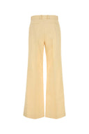 Chloe Cream Canvas Wide Leg Pant