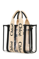 Chloe Two Tone Rubber And Leather Small Woody Shopping Bag