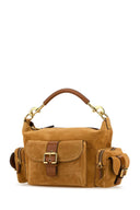 Chloe Camel Suede Medium Camera Bag Handbag