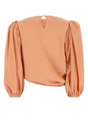Chloe Salmon Crepe Top