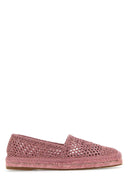 Chloe Antiqued Pink Crochet Isla Espadrilles