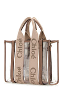 Chloe Two Tone Rubber And Leather Small Woody Shopping Bag