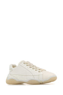 Prada White Leather Sneakers