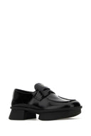 Prada zwart lederen gelijke loafers