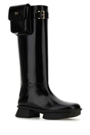 Prada Black Leather Boots