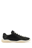 Prada Black Leather Sneakers