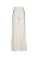 Brunello Cucinelli Fluid Linen Twill Double Pleat Wide Leg Trouser