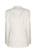 Calvin Klein Relaxed Linen Db Breasted Blazer
